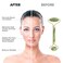 Jade Roller  Gua Sha Set Venste Facial Beauty Roller Skin Care Tools Natural Jade Stone Roller Massager for Face Eyes Neck Muscle Tension Relief and Lymphatic Drainage Green