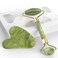 Jade Roller  Gua Sha Set Venste Facial Beauty Roller Skin Care Tools Natural Jade Stone Roller Massager for Face Eyes Neck Muscle Tension Relief and Lymphatic Drainage Green