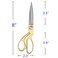 Wild  Bold Scissors All Purpose 8Gold Fabric Scissors Professional Heavy Duty Sewing Scissors with Ultra Sharp Stainless Steel Blade Shears Left Handed Scissors For Office Fiskars Craft Scissors