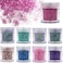 Lifextol 6 Colors Chunky Glitter Flakes Holographic Hexagon Fine Powder Epoxy Resin Accessories Crafts Nail Sequins for Nail Art Designs Festival Makeup Resin ProjectsMixed Color I