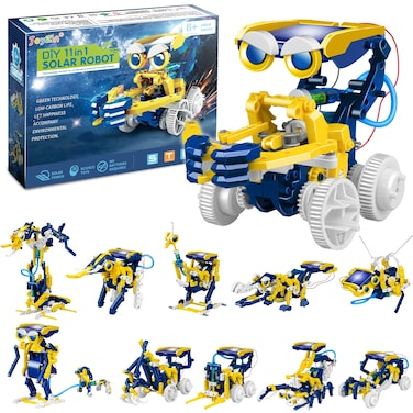 JoyZin STEM 11in1 Solar Robot Kit 231 Pieces DIY Science Experiment Kit Learning Educational Building Toy Set for Toddlers Kids Boys Girls 6 7 8 9 10 11 12 Years Old Birthday