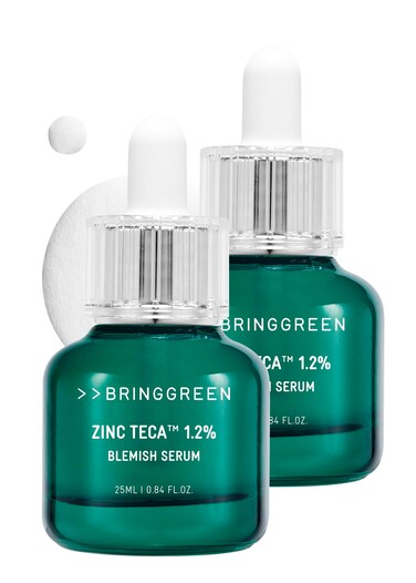 BRING GREEN Zinc Teca 12 BLEMISH SERUM  Mild Serum providing Soothing effect to Troubled Skin Improves Blemish and Skin Pigmentation in 3 Days 085 Fl Oz 25ml