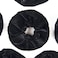 ALMHH 6 Count Big Black Velvet Scrunchies Healthier Hair Ties for Women Girl Not Hurt Hair Oversized Scrunchies Great