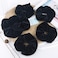 ALMHH 6 Count Big Black Velvet Scrunchies Healthier Hair Ties for Women Girl Not Hurt Hair Oversized Scrunchies Great