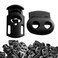 GSM Brands Cord Locks  Plastic Spring Loaded Mix of Single and Double Hole 200 Total Units 100 Pieces Each