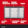 Craftsman Plastic Storage Organizer Bin System 9 Compartment Modular Home Office