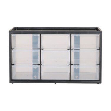 Craftsman Plastic Storage Organizer Bin System 9 Compartment Modular Home Office