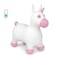 ROBUD Bouncy Horse Hopper for Kids Toddlers Inflatable Rideon Animal Toys with Pump  Unicorn White