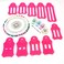 LNKA Jelly Roll Sasher Tool10pcs MultiSizes Sasher Tool for Quilting Folding Fabric Tape Maker with 40 Pcs Quilting Pins Purple Color