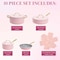 Paris Hilton Iconic Nonstick Pots and Pans Set Multilayer Nonstick Coating Matching Lids With Gold Handles Made without PFOA Dishwasher Safe Cookware Set 10Piece Pink