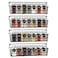 Mystozer Spice Rack Organizer Wall Mount Hanging Spice Pantry Storage Shelf Organization 4 Pack Space Saving Seasoning Organizer for Kitchen Cabinet Door or Bathroom Black