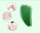 Bodysuitgood Jade Stone Scraping Massage ToolGua Sha Facial Beauty Tools for Wrinkles Skin Tightening Lift Firming Eye PuffinessSPA Acupuncture Therapy Trigger Point Treatment Green