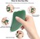 Bodysuitgood Jade Stone Scraping Massage ToolGua Sha Facial Beauty Tools for Wrinkles Skin Tightening Lift Firming Eye PuffinessSPA Acupuncture Therapy Trigger Point Treatment Green