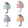 RELABTABY Creative Adhesive Coat Hook4 Pcs Cute Pet Hooks for Coat Scarf Hat TowelKey Bag Utility Cat Hook for Wall Hanging Decorations4 colors