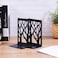 Book Ends Universal Premium Bookends for Shelves NonSkidBookend Heavy Duty Metal Book End Bookend Supports Book Stoppers 1 Pairs Black