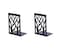 Book Ends Universal Premium Bookends for Shelves NonSkidBookend Heavy Duty Metal Book End Bookend Supports Book Stoppers 1 Pairs Black