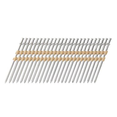 Metabo HPT Collated Duplex Nails  214 Inch x 131  21 Degree  Smooth Shank  Full Round Head  Bright Basic  502146D