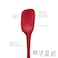 Tovolo FlexCore All Silicone Spatula Spoonula 1 Count Cayenne