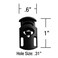 Cord Locks  Plastic Spring Loaded Mix of Single and Double Hole 25 Pieces Each 50 Total Units