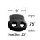 Cord Locks  Plastic Spring Loaded Mix of Single and Double Hole 25 Pieces Each 50 Total Units