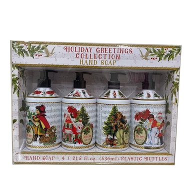 Home  Body Holiday Greetings Collection Hand Soap  4 Bottles 215 fl oz each