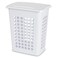 Sterilite Rectangular LiftTop Laundry Hamper with Lid Handles to Easily Carry Clothes Between the Laundry Room and Bedroom Plastic White 4Pack