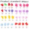 Taigoehua 1000pcs T5 NoSew Resin snap Buttons Fasteners StrawberryStarHeartFlowerCircle with Snap Press Pliers Set