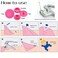 Taigoehua 1000pcs T5 NoSew Resin snap Buttons Fasteners StrawberryStarHeartFlowerCircle with Snap Press Pliers Set