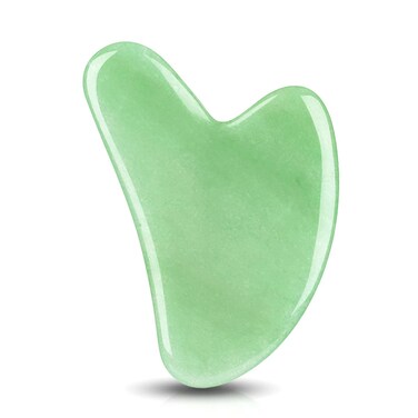 Roysmart Massage Tool Natural Quartz Jade Stone Facial Tool for Face Neck Body Scraping Facial Massage Tools for Promotes Blood FlowPrevents WrinklesRemoves Toxins Green