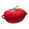 STAUB Cast Iron Dutch Oven 3qt Tomato Cocotte Made in France Serves 23 Cherry