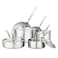 Viking Culinary Professional 5Ply Stainless Steel Cookware Set 10 Piece Dishwasher Oven Safe Works on All Cooktops including InductionSilver