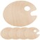 SEUNMUK 5 Pack 16 x 12 Inches Extra Large Wood Paint Palette Thicken 4 mm Oval Shaped Large Oil Painting Palette Wooden Paint Pallets Artist Palette Tray for Painting Used Indoors and Outdoors