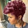 Nigteye Short Pixie Cut Wigs for Black Women 118 Red Color Short Cut 6 Wigs for Women Pixie Cut Short Synthetic Fiber Hair wigs fro Women