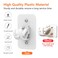 Curtain Rod Bracket Holder Universal Plastic SelfAdhesive Wall Mount Holder for Curtain RodCurtain Rod Not Included 1 Pack
