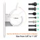 Curtain Rod Bracket Holder Universal Plastic SelfAdhesive Wall Mount Holder for Curtain RodCurtain Rod Not Included 1 Pack