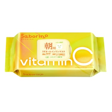 Saborino Eyebrow Sheets Vitat C 30 Sheets Complete in 1 Minute Morning AllinOne Sheet Mask