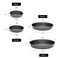 4689 Inch NonStick Tart Pan with Removable Bottom Mini Round Cake Muffin Pie Molds Quiche Pan for Baking Carbon Steel Dish Tart Pans with Fluted Edges Set of 4