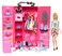 Miunana Lot 69 pcs for 115 inch Girl Doll Clothes Set Red Wardrobe with Clothes and Accessories Include Trunk Clothes Crown Necklace Shoes Hanger Bags and Other Accessories Not Include The Doll
