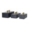 Deco 79 Marble Decorative Box Decorative Keepsake Boxes with Gold Handle Set of 3 Storage Boxes 12 10 8W Black