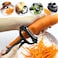 3 in 1 Peeler Stright Peeler Serrated Peeler Julienne Peeler Stainless Steel Vegetable Peeler Julienne Cabbage Carrot Potato Peelers Multifunctional Veggie and Fruit Peeler black
