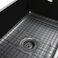 SinkSense 35 Disposal Flange Drain with Stopper Matte Black