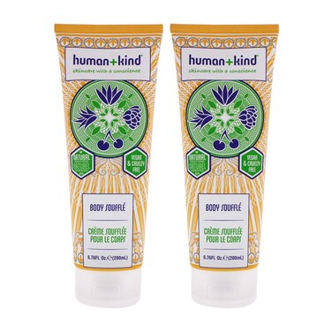 HumanKind Body Souffle Cream  Tube Unisex 676 oz  Pack of 2