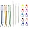 RLECS 1 Knitting Needle Set 3PCS Wool Needles 6PCS Jumbo Bent Tapestry Needles and 10PCS Stitch Markers for Crocheting Knitting and DIY