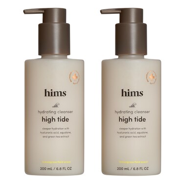 hims High Tide Hydrating Daily Cleanser for Men  Gentle Face Cleanser with Hyaluronic Acid Squalane and Green Tea Extract  Lemongrass Field Scent
