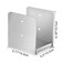 VEVOR Standoff Post Base Inner Size 571 x 52 Use for 6 x 6 316 Stainless Steel Adjustable Post Base Post Anchor with Fiber Drawing Surface and Full Set of Accessories for Rough Size Lumber