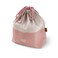 monbento  Lunch Bag MB Pochette L Natural  Polyester and Cotton Large Lunch Tote  For Work Lunch Packing  Can Contain a Bento Box  a Bottle  a Cutlery Set  Cream  Pink