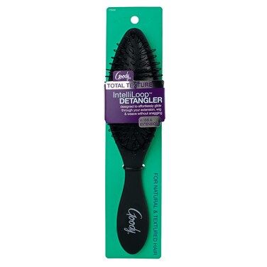 Goody Total Texture Extension Brush  Black  Gentle on Sensitive Scalps  Intelliloop Detangling Brush Gently Removes Tangles without Snagging  Durable for Everyday and Professional Use