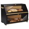 HOMEKOKO Double Oversized Bread Box Twolayer Extra Large Bread Box for Kitchen Counter Wooden Large Capacity Bread Storage Bin with Cutting Board Black