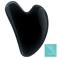 Gua Sha Massager Tool Rosy Finch Jade Stone Guasha Black Scraping Massage Tool Jade Roller Massager for Face Eye Neck Body Muscle Relaxing Prevents Wrinkles