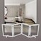 SFJC Support Feet for Pet Gate Freestanding Dog Gate Set of 2 Design for 071 inches Thickness PanelStairsWhite